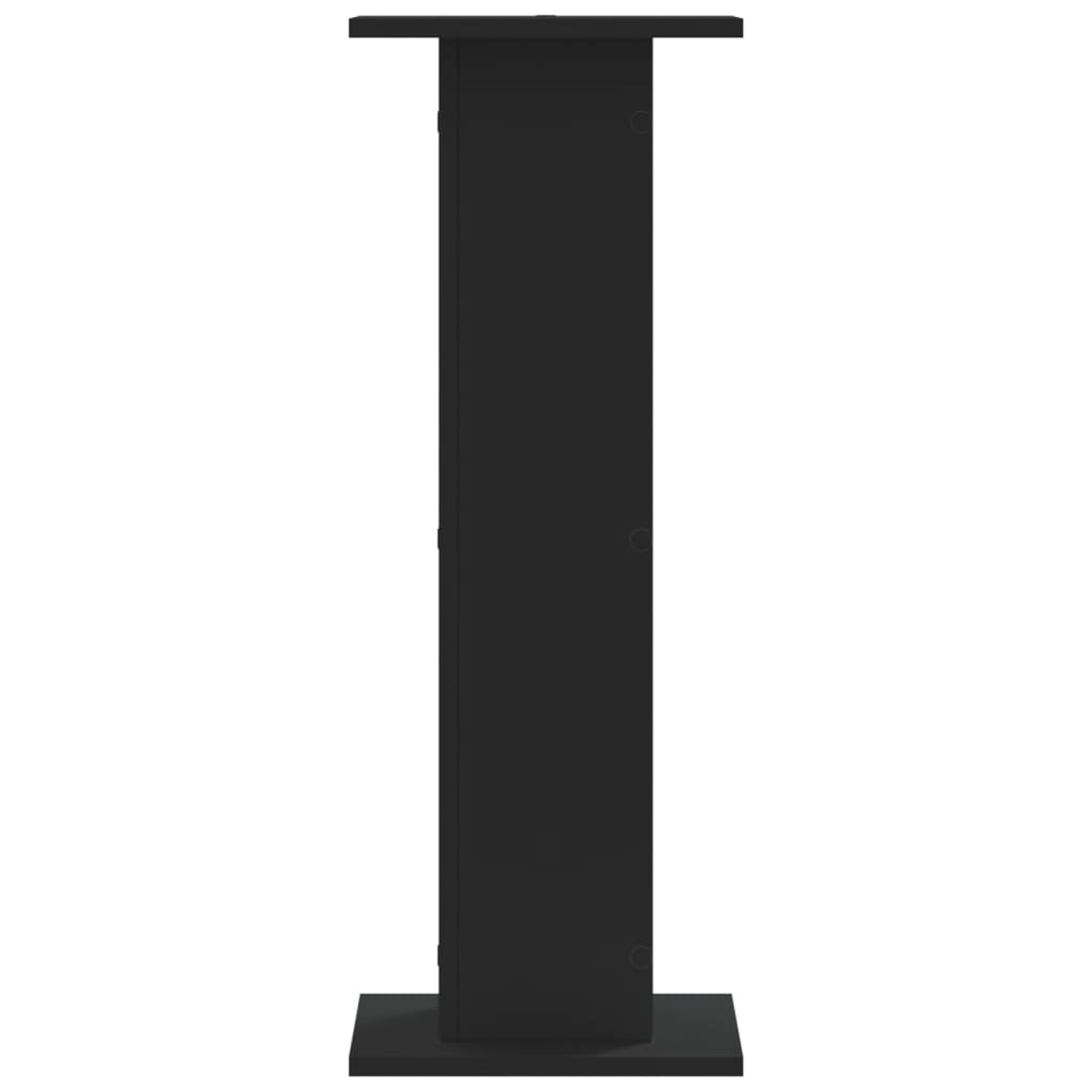 Supporti Altoparlanti 2 pz Neri 30x30x80cm in Legno Multistrato - homemem39