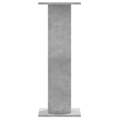 Supporti Altoparlanti 2 pz Grigio 30x30x80 cm Legno Multistrato - homemem39