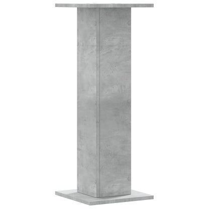 Supporti Altoparlanti 2 pz Grigio 30x30x80 cm Legno Multistrato - homemem39