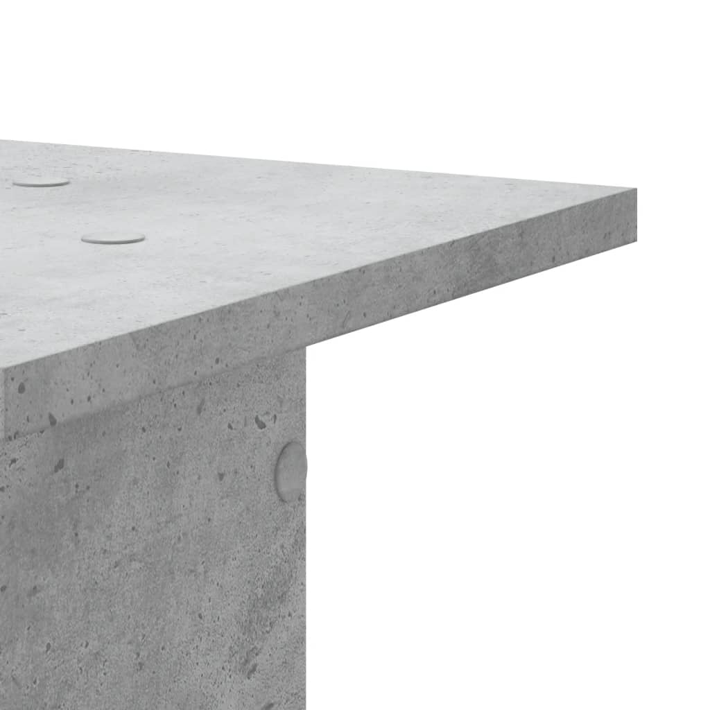Supporti Altoparlanti 2 pz Grigio 30x30x80 cm Legno Multistrato - homemem39
