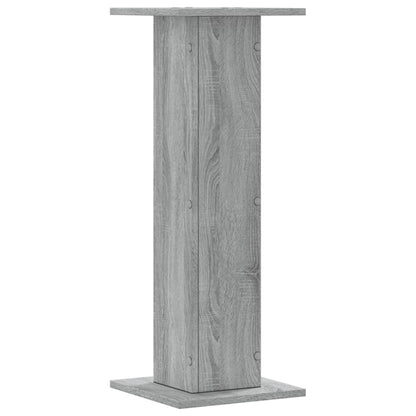 Supporti Altoparlanti 2 pz Grigio 30x30x80 cm in Multistrato - homemem39