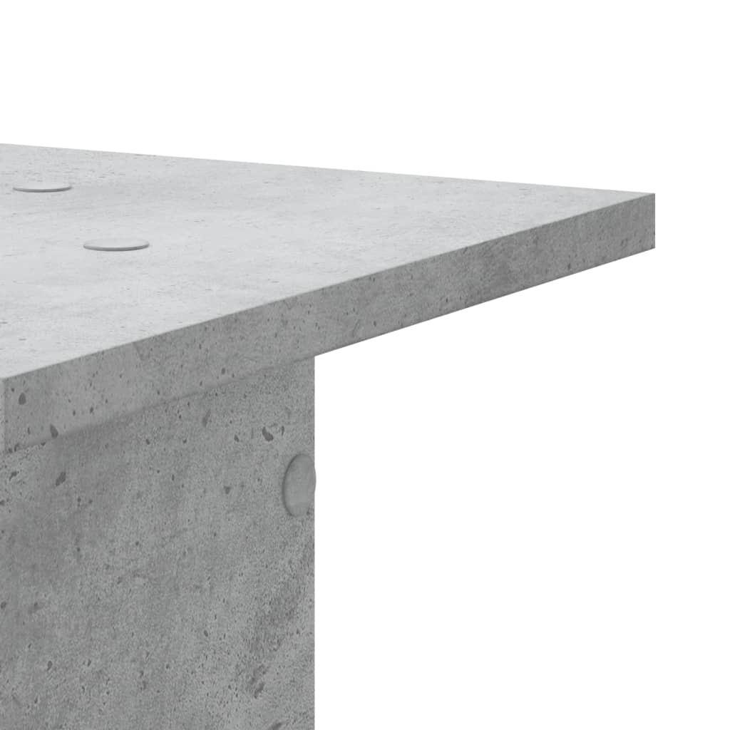 Supporti Altoparlanti 2 pz Grigio 30x30x95 cm Legno Multistrato - homemem39