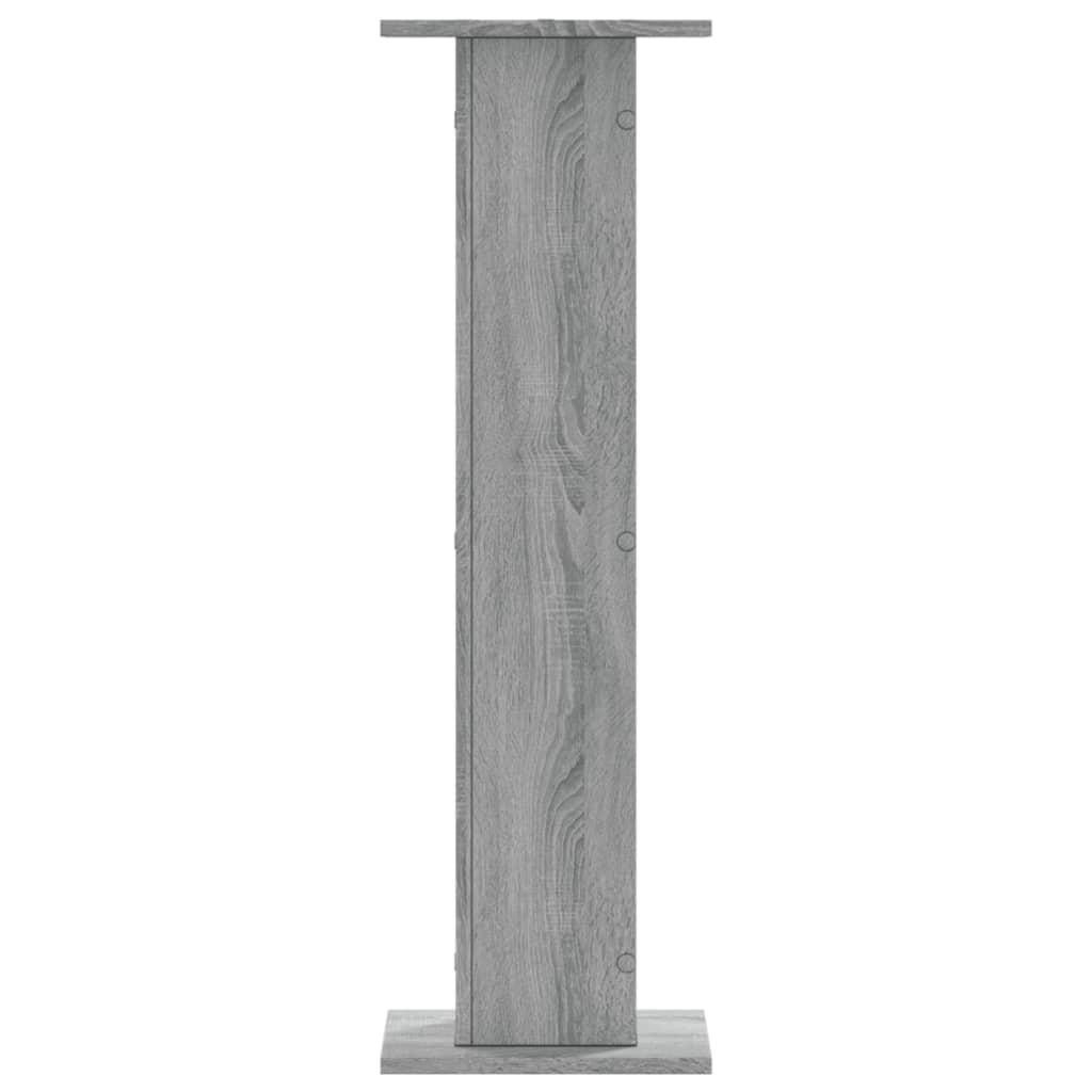 Supporti Altoparlanti 2 pz Grigio 30x30x95 cm in Multistrato - homemem39
