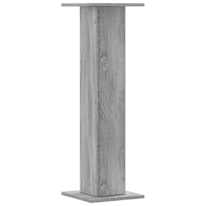 Supporti Altoparlanti 2 pz Grigio 30x30x95 cm in Multistrato - homemem39