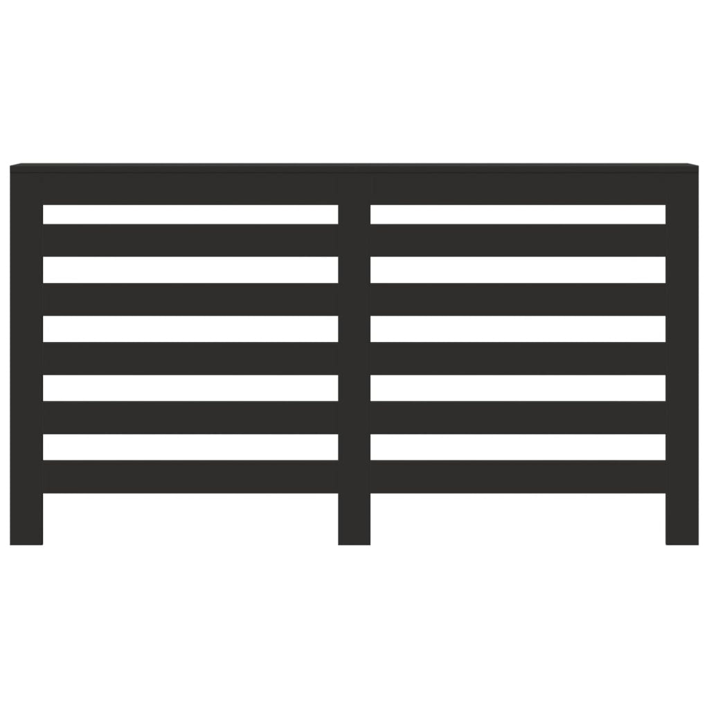 Copertura Termosifone Nera 149x20x82 cm Legno Multistrato - homemem39