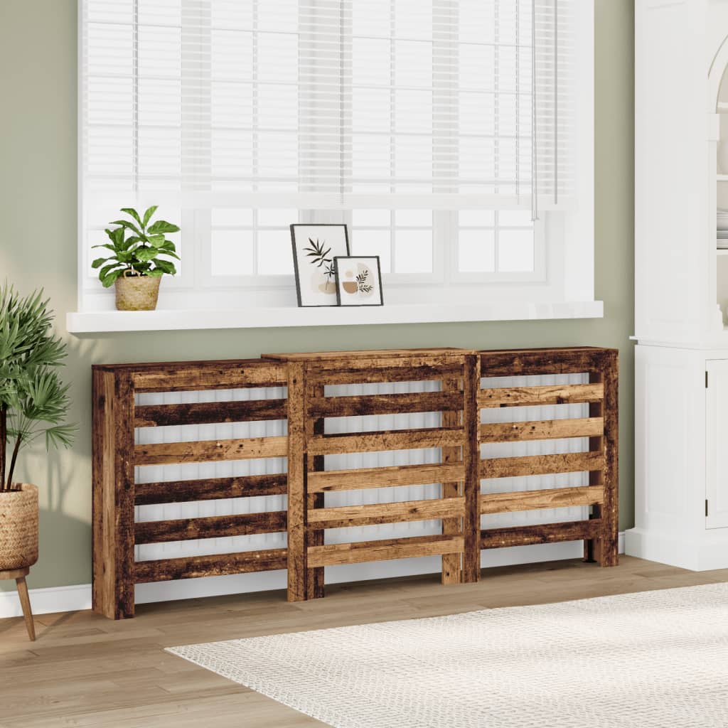 Copertura Termosifone Legno Antico 205x21,5x83,5 cm Multistrato - homemem39