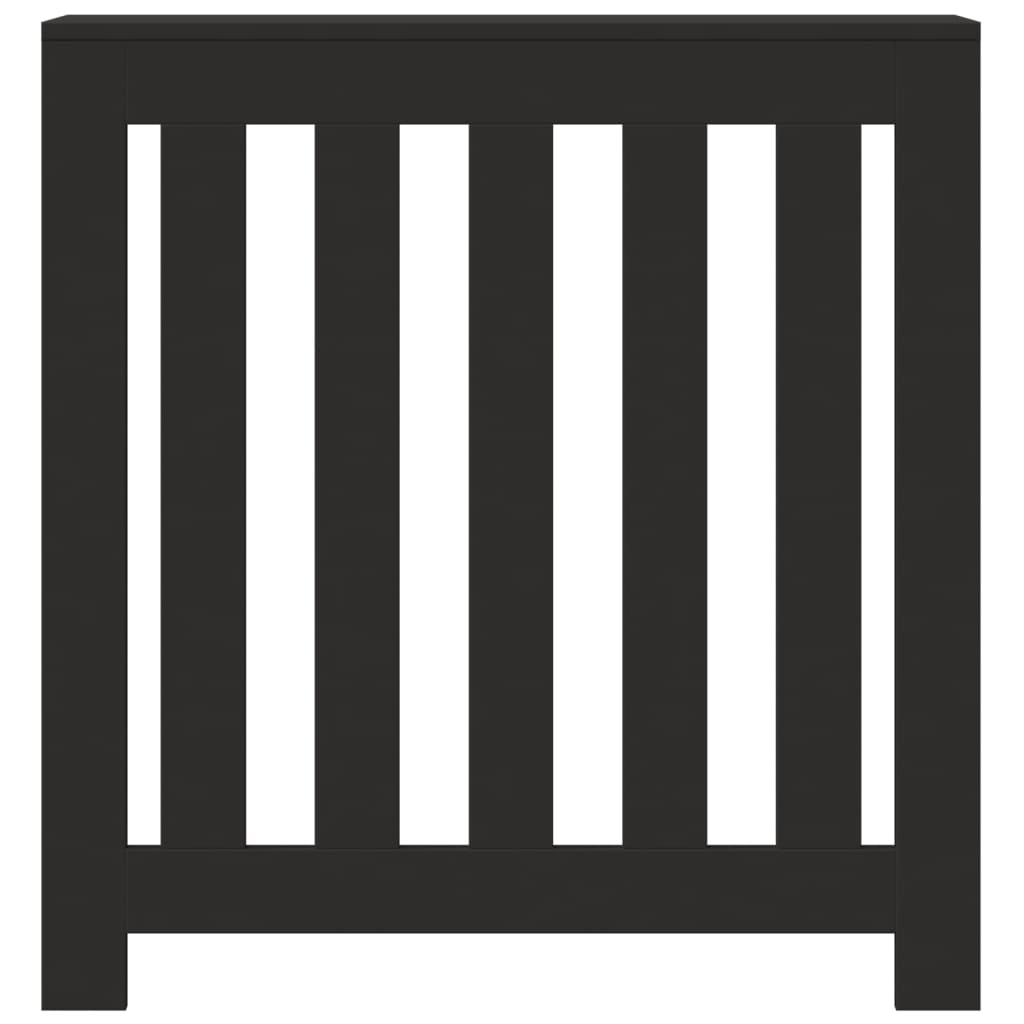 Copertura Termosifone Nera 78x20x82 cm Legno Multistrato - homemem39