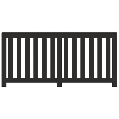 Copertura Termosifone Nera 175x20x82 cm in Legno Multistrato - homemem39