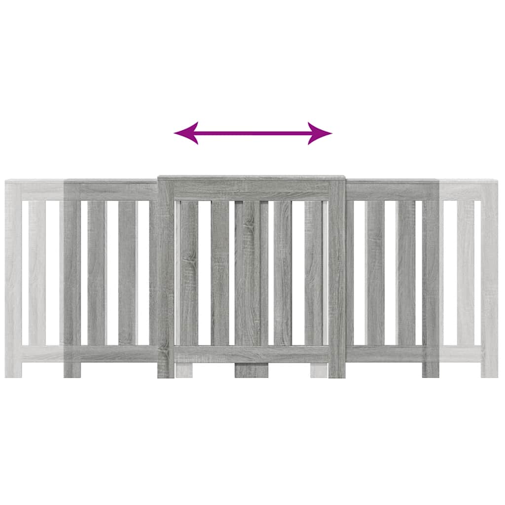 Copertura Termosifone Grigio Sonoma 205x21,5x83,5cm Multistrato - homemem39