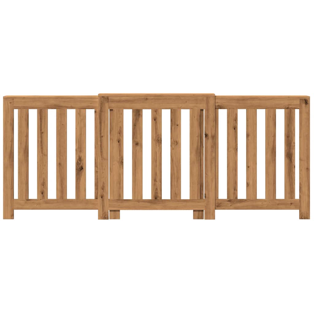 Copertura Termosifone Rovere Artigianale 205x21,5x83,5 cm Legno - homemem39