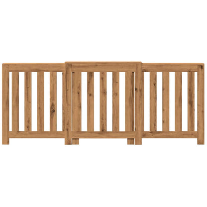 Copertura Termosifone Rovere Artigianale 205x21,5x83,5 cm Legno - homemem39