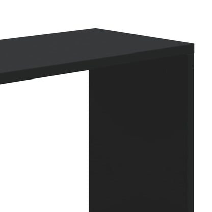 Libreria 5 Ripiani Nera 80,5x23,5x162,5cm in Legno Multistrato - homemem39
