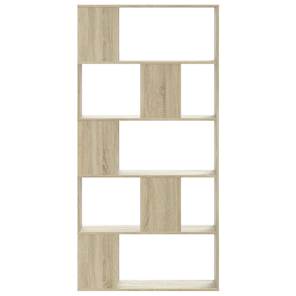 Libreria 5 Ripiani Rovere Sonoma 80,5x23,5x162,5cm Multistrato - homemem39