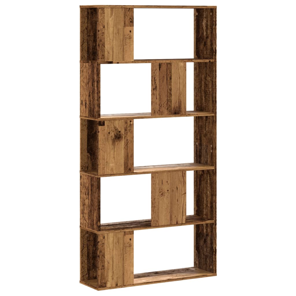 Libreria 5 Ripiani Legno Vecchio 80,5x23,5x162,5cm Multistrato