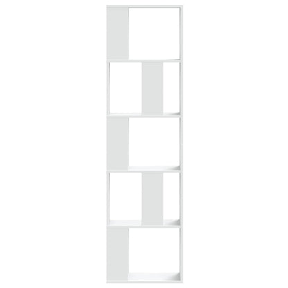 Libreria 5 Ripiani Bianca 45x23,5x162,5cm Legno Multistrato - homemem39
