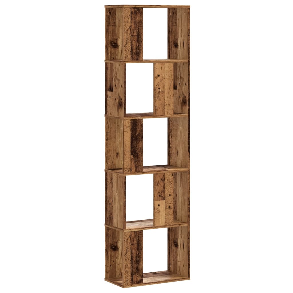 Libreria 5 Ripiani Legno Vecchio 45x23,5x162,5cm Multistrato - homemem39