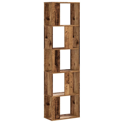 Libreria 5 Ripiani Legno Vecchio 45x23,5x162,5cm Multistrato - homemem39