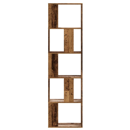 Libreria 5 Ripiani Legno Vecchio 45x23,5x162,5cm Multistrato - homemem39