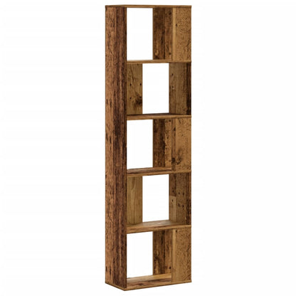 Libreria 5 Ripiani Legno Vecchio 45x23,5x162,5cm Multistrato - homemem39