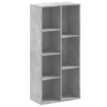 Libreria Grigio Cemento 50x25x105 cm in Legno Multistrato