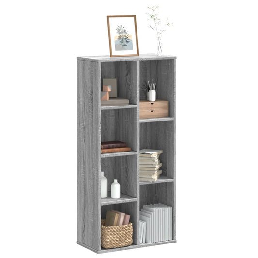 Libreria Grigio Sonoma 50x25x105 cm in Legno Multistrato