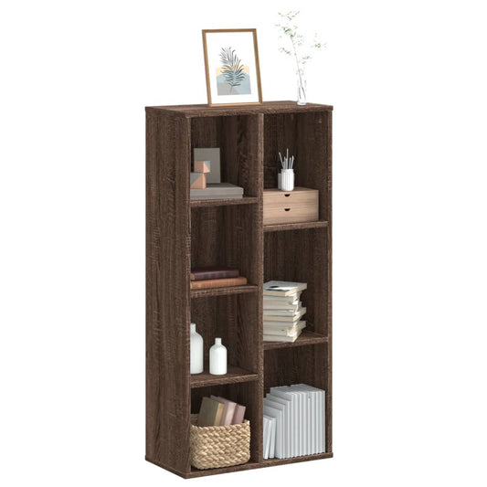 Libreria Rovere Marrone 50x25x105 cm in Legno Multistrato