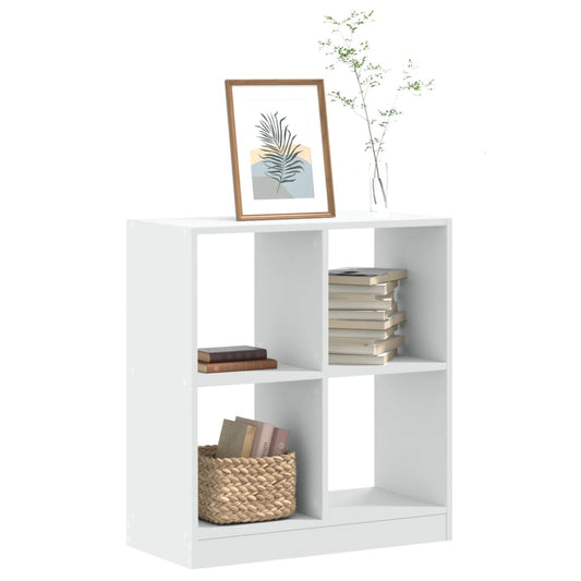 Libreria Bianca 68,5x32x75 cm in Legno Multistrato