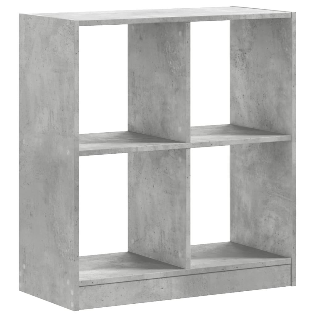 Libreria Grigio Cemento 68,5x32x75 cm in Legno Multistrato