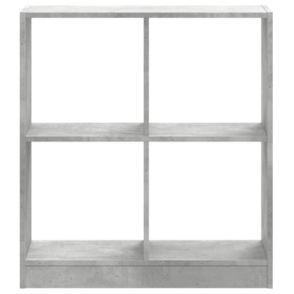 Libreria Grigio Cemento 68,5x32x75 cm in Legno Multistrato