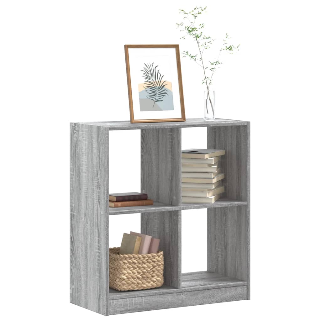 Libreria Grigio Sonoma 68,5x32x75 cm in Legno Multistrato