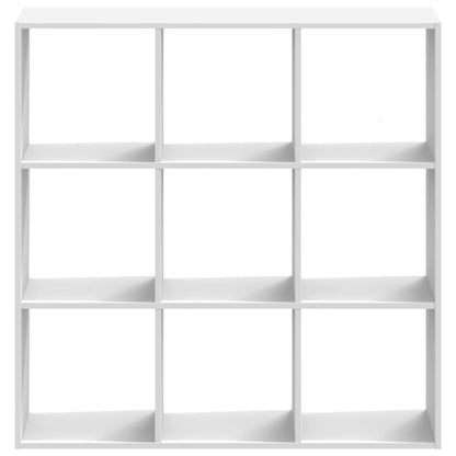 Libreria Bianca 102x32x102 cm in Legno Multistrato | homemem39