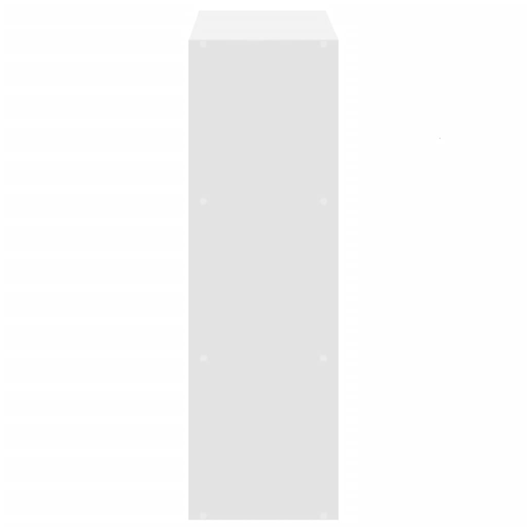 Libreria Bianca 102x32x102 cm in Legno Multistrato