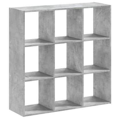 Libreria Grigio Cemento 102x32x102 cm in Legno Multistrato