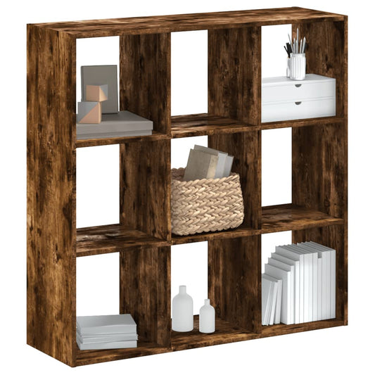 Libreria Rovere Fumo 102x32x102 cm in Legno Multistrato