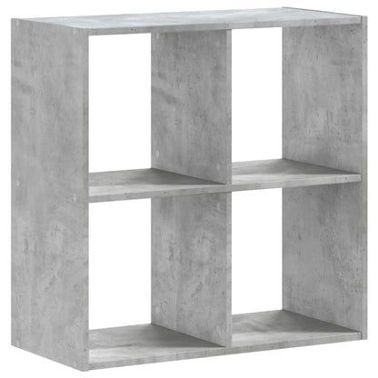 Libreria Grigio Cemento 68,5x32x68,5 cm in Legno Multistrato