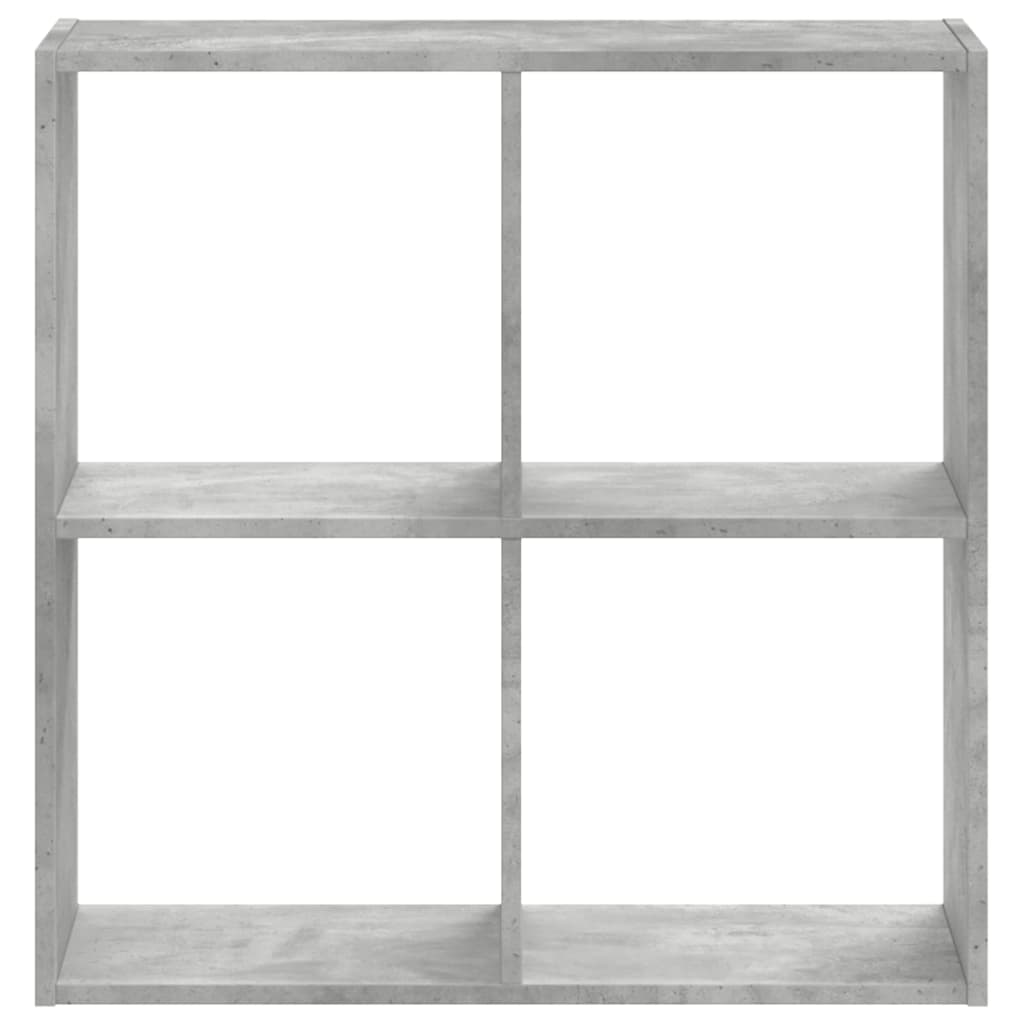 Libreria Grigio Cemento 68,5x32x68,5 cm in Legno Multistrato