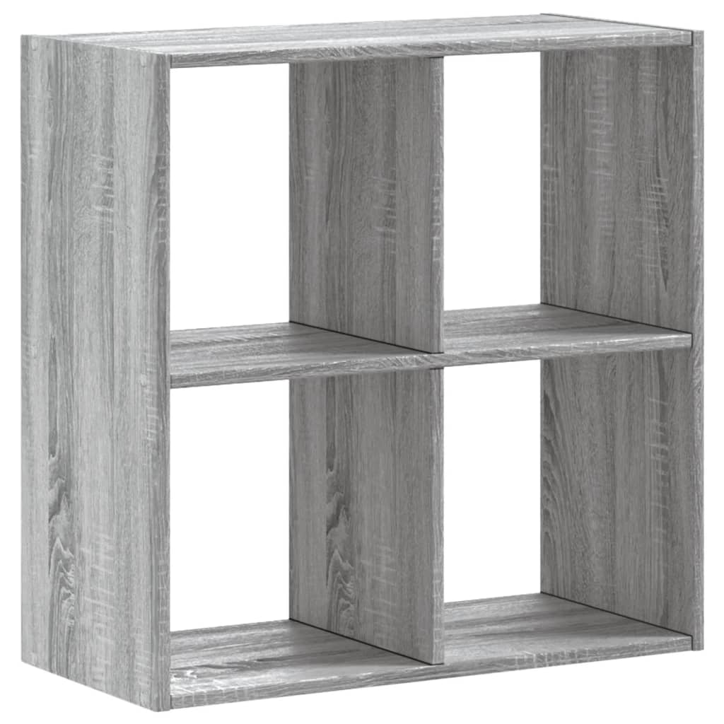 Libreria Grigio Sonoma 68,5x32x68,5 cm in Legno Multistrato