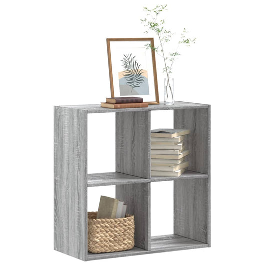 Libreria Grigio Sonoma 68,5x32x68,5 cm in Legno Multistrato