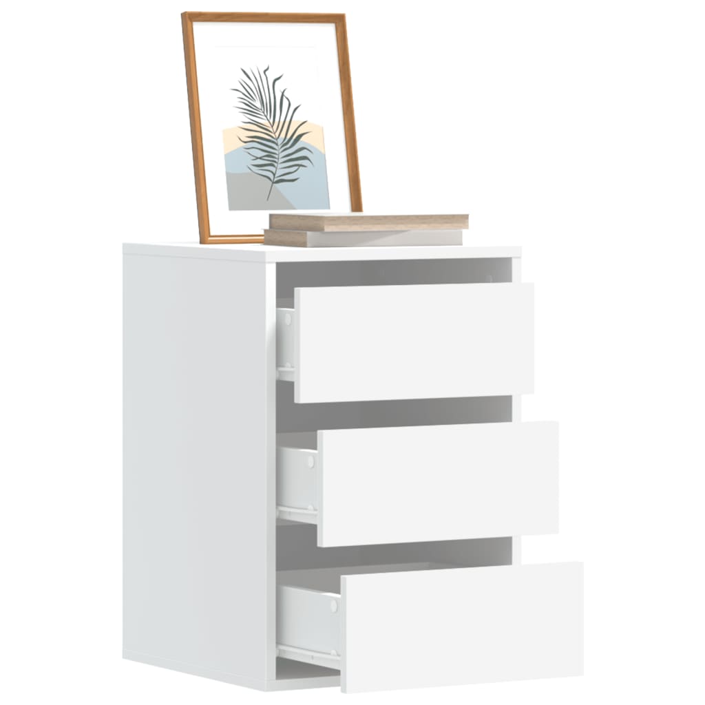 Cassettiera Bianca 40x41x58 cm in Legno Multistrato | homemem39