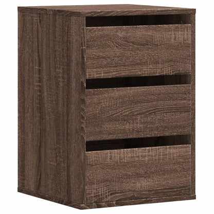 Cassettiera Angolo Rovere Marrone 40x41x58cm Legno Multistrato - homemem39