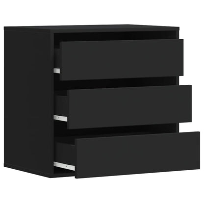 Cassettiera Angolare Nera 60x41x58 cm in Legno Multistrato - homemem39