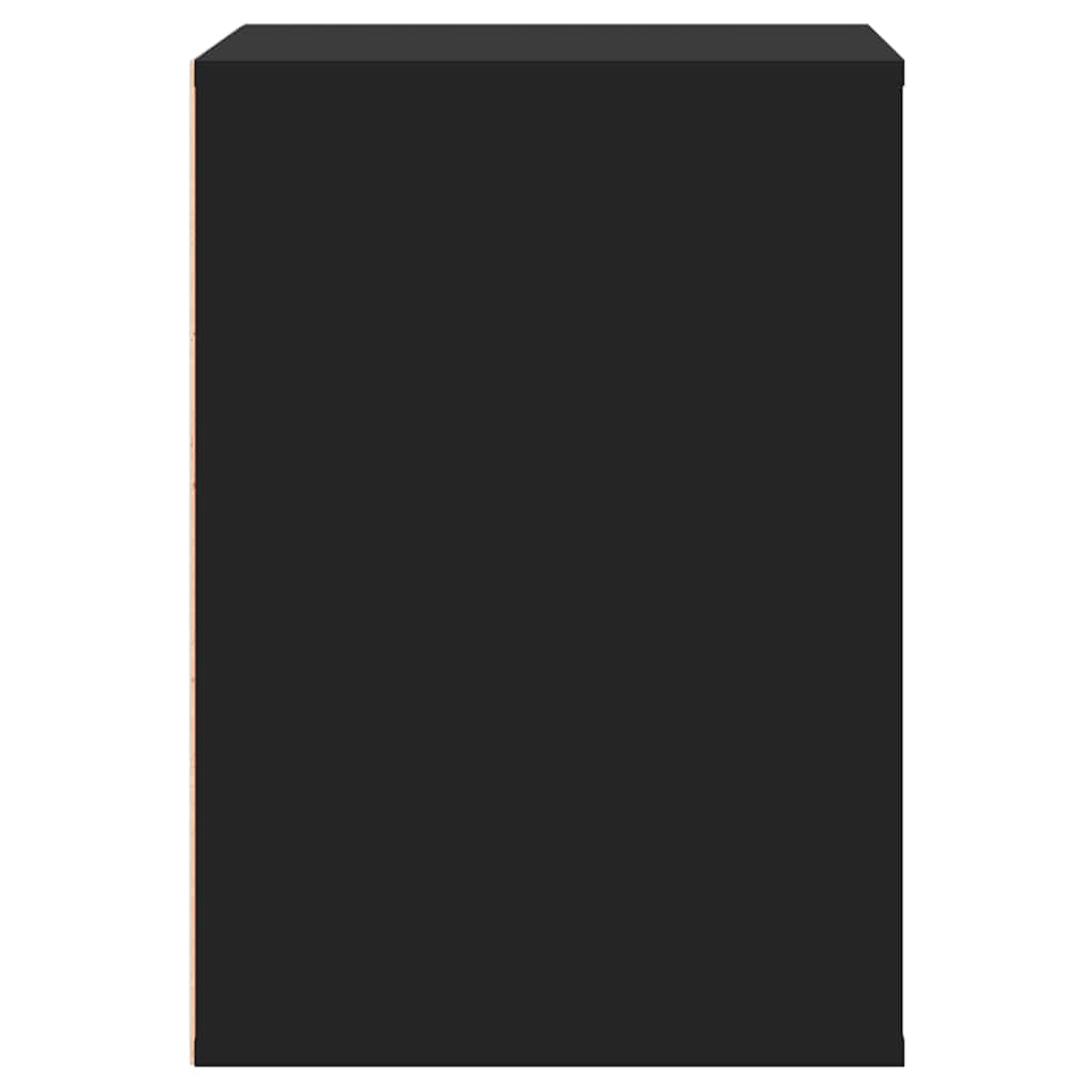 Cassettiera Angolare Nera 60x41x58 cm in Legno Multistrato - homemem39