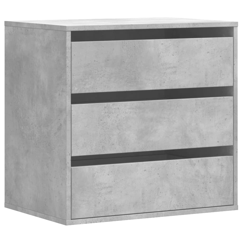 Cassettiera Angolo Grigio Cemento 60x41x58cm Legno Multistrato - homemem39