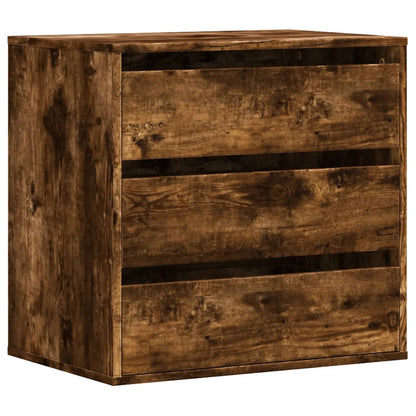 Cassettiera Angolare Rovere Fumo 60x41x58cm Legno Multistrato - homemem39