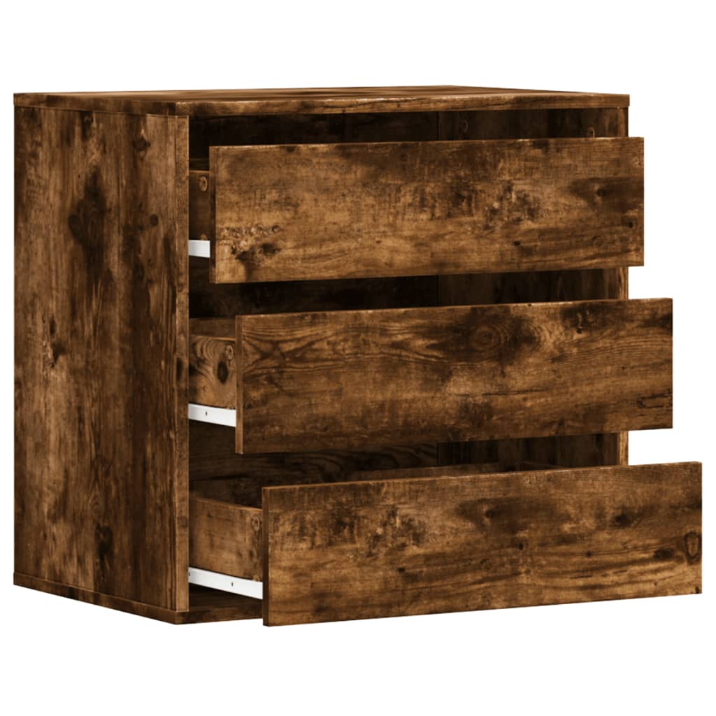 Cassettiera Angolare Rovere Fumo 60x41x58cm Legno Multistrato - homemem39