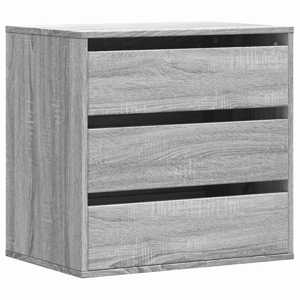 Cassettiera Angolare Grigio Sonoma 60x41x58cm Legno Multistrato - homemem39