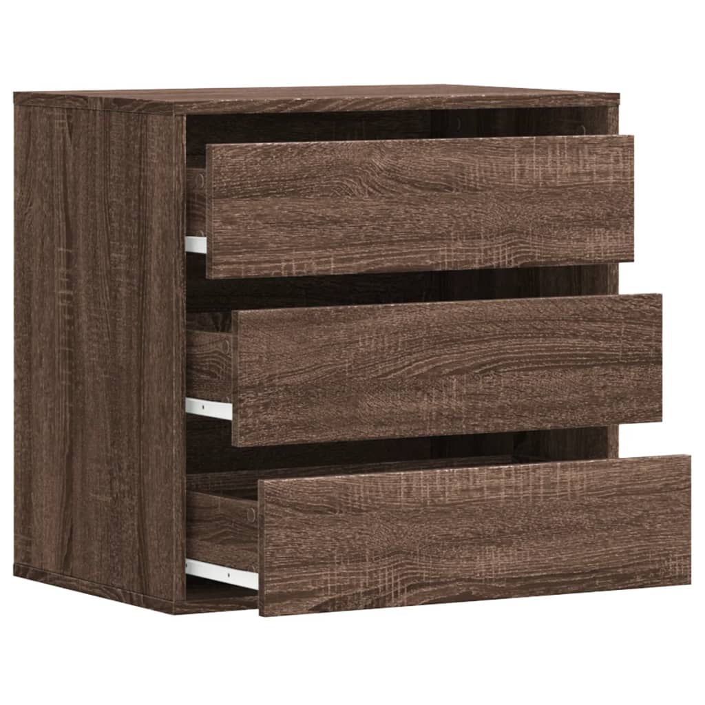 Cassettiera Angolo Rovere Marrone 60x41x58cm Legno Multistrato - homemem39