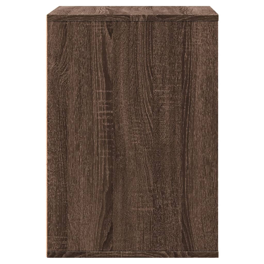 Cassettiera Angolo Rovere Marrone 60x41x58cm Legno Multistrato - homemem39