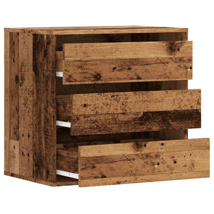 Cassettiera Angolare Legno Antico 60x41x58 cm Legno Multistrato - homemem39