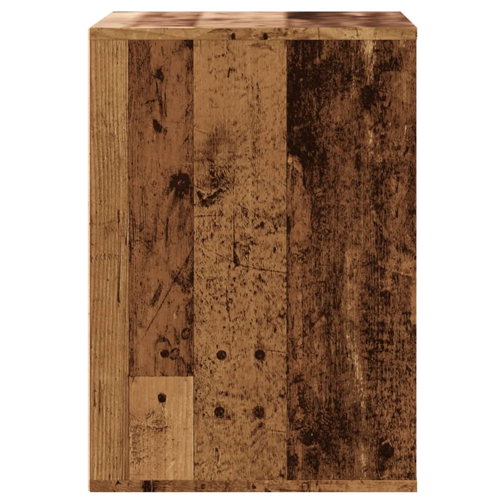 Cassettiera Angolare Legno Antico 60x41x58 cm Legno Multistrato - homemem39